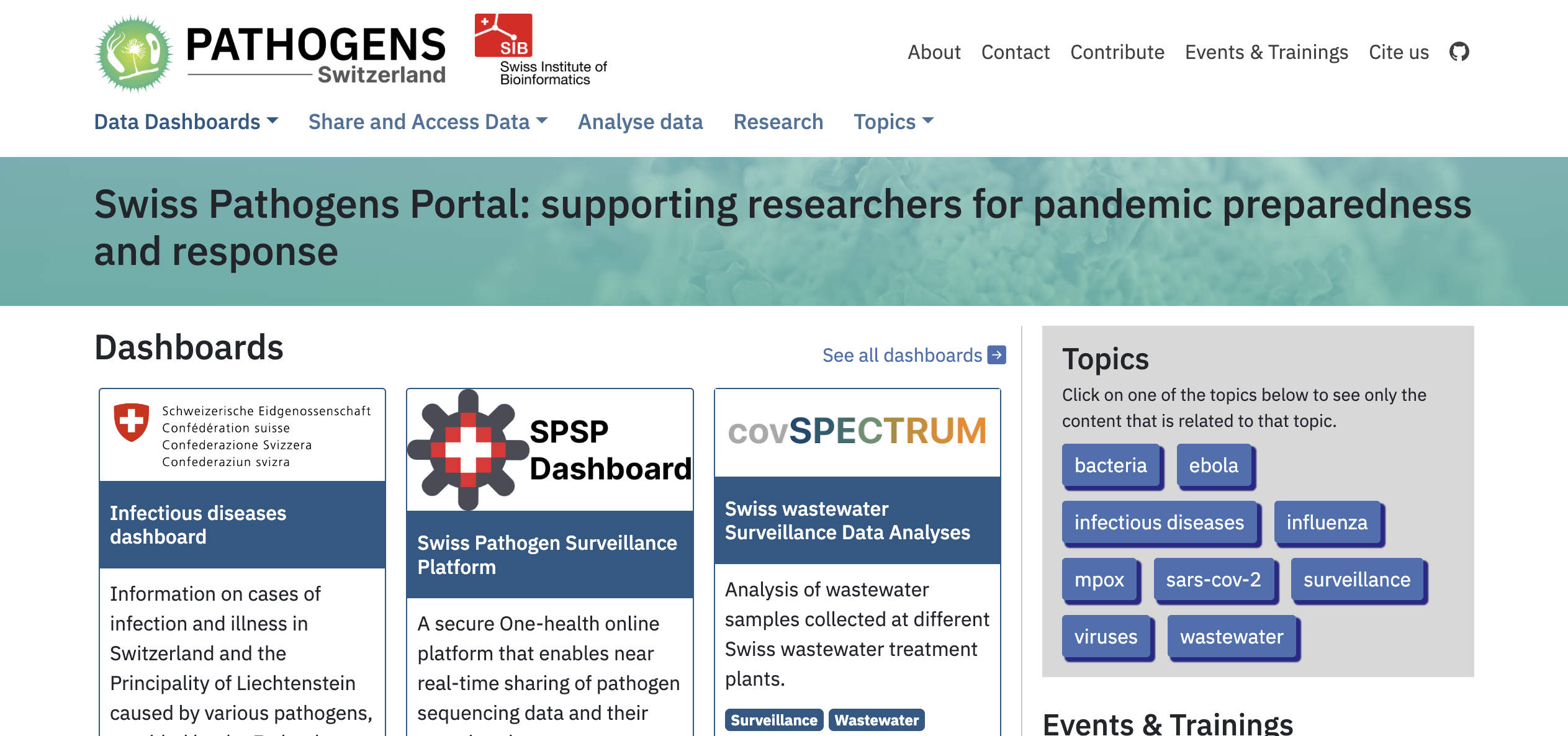 SIB launches the Swiss Pathogens Portal: A new hub for pathogen research and news
